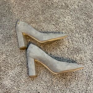 Tommy Hilfiger Gray Suede Heels